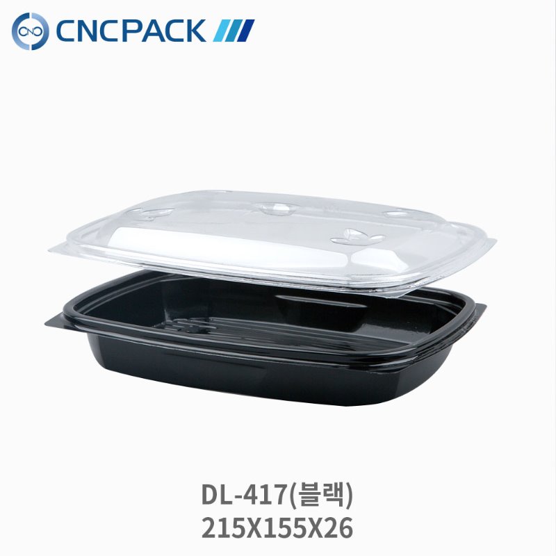 PET시각용기 DL-417  (215x155xH26mm)(600개/박스)