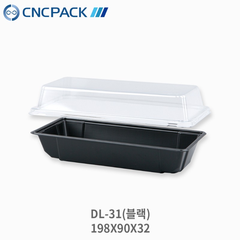 PS사각용기 DL-31 (198x90xH32mm)(1,000개/박스)